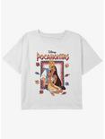 Disney Pocahontas John Smith and Pocahontas Girls Youth Crop T-Shirt, WHITE, hi-res