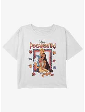 Disney Pocahontas John Smith and Pocahontas Girls Youth Crop T-Shirt, , hi-res