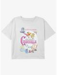 Disney Cinderella Magic Set To Music Girls Youth Crop T-Shirt, WHITE, hi-res