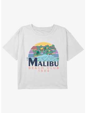 Teenage Mutant Ninja Turtles Malibu Beach Club Girls Youth Crop T-Shirt, , hi-res