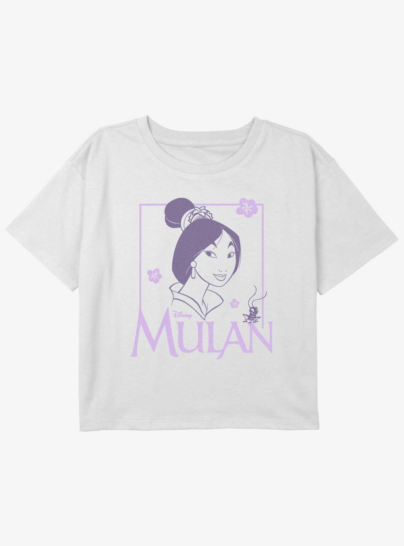 Disney Mulan Soft Retro Mulan Girls Youth Crop T-Shirt, , hi-res