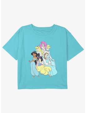 Disney Aladdin Princess Group Girls Youth Crop T-Shirt, , hi-res