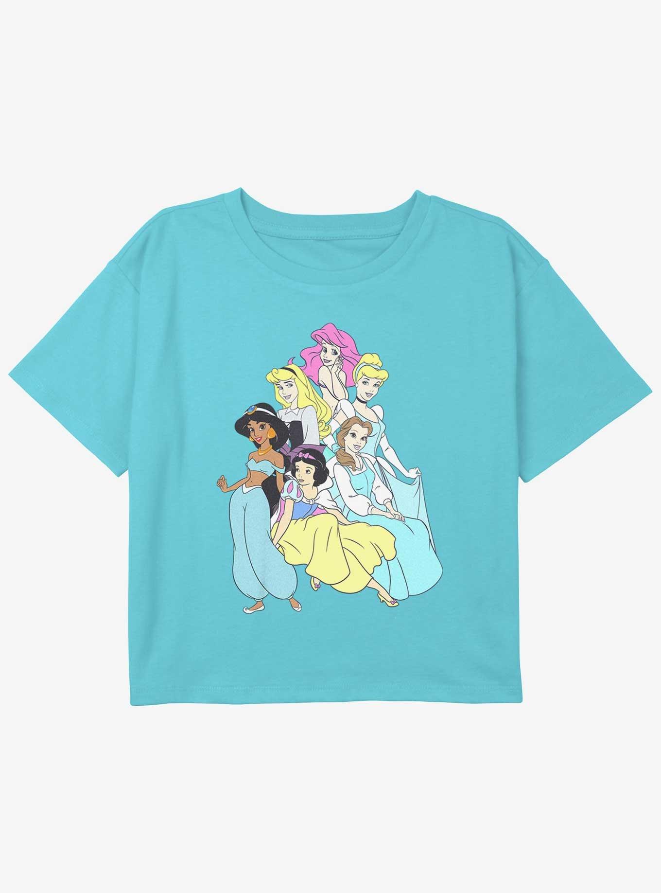 Disney Aladdin Princess Group Girls Youth Crop T-Shirt, , hi-res