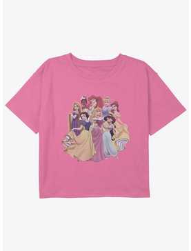 Disney Snow White and the Seven Dwarfs Princess Club Girls Youth Crop T-Shirt, , hi-res