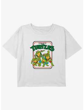 Teenage Mutant Ninja Turtles Vintage Turtles Girls Youth Crop T-Shirt, , hi-res