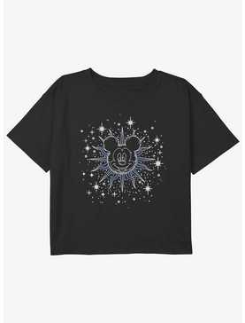 Disney Mickey Mouse Celestial Mickey Girls Youth Crop T-Shirt, , hi-res