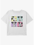 Disney Mickey Mouse Neon Mickey Girls Youth Crop T-Shirt, WHITE, hi-res