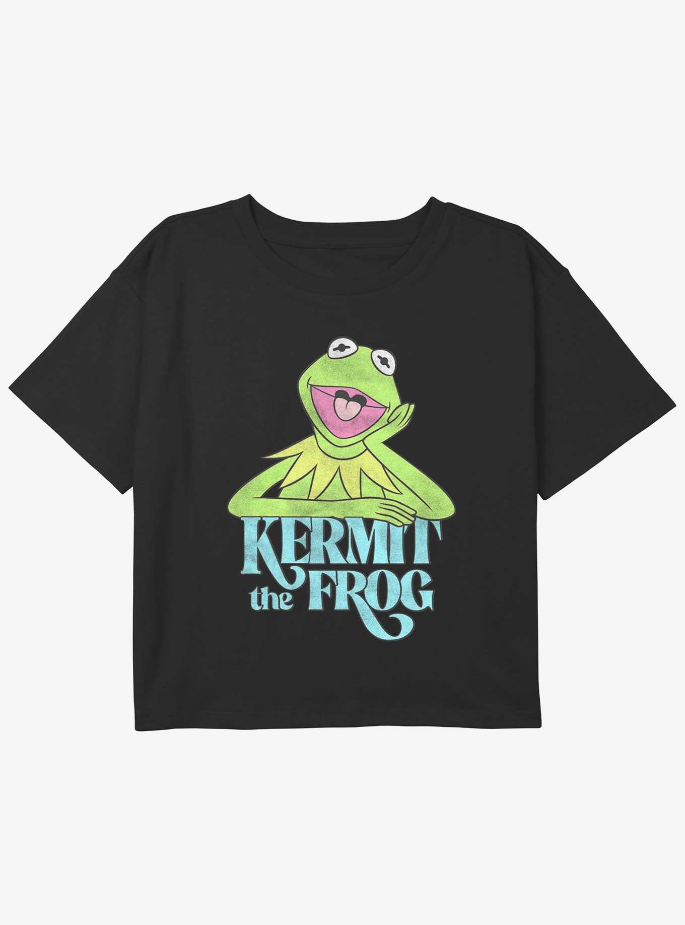 Disney The Muppets Kermit The Frog Girls Youth Crop T-Shirt