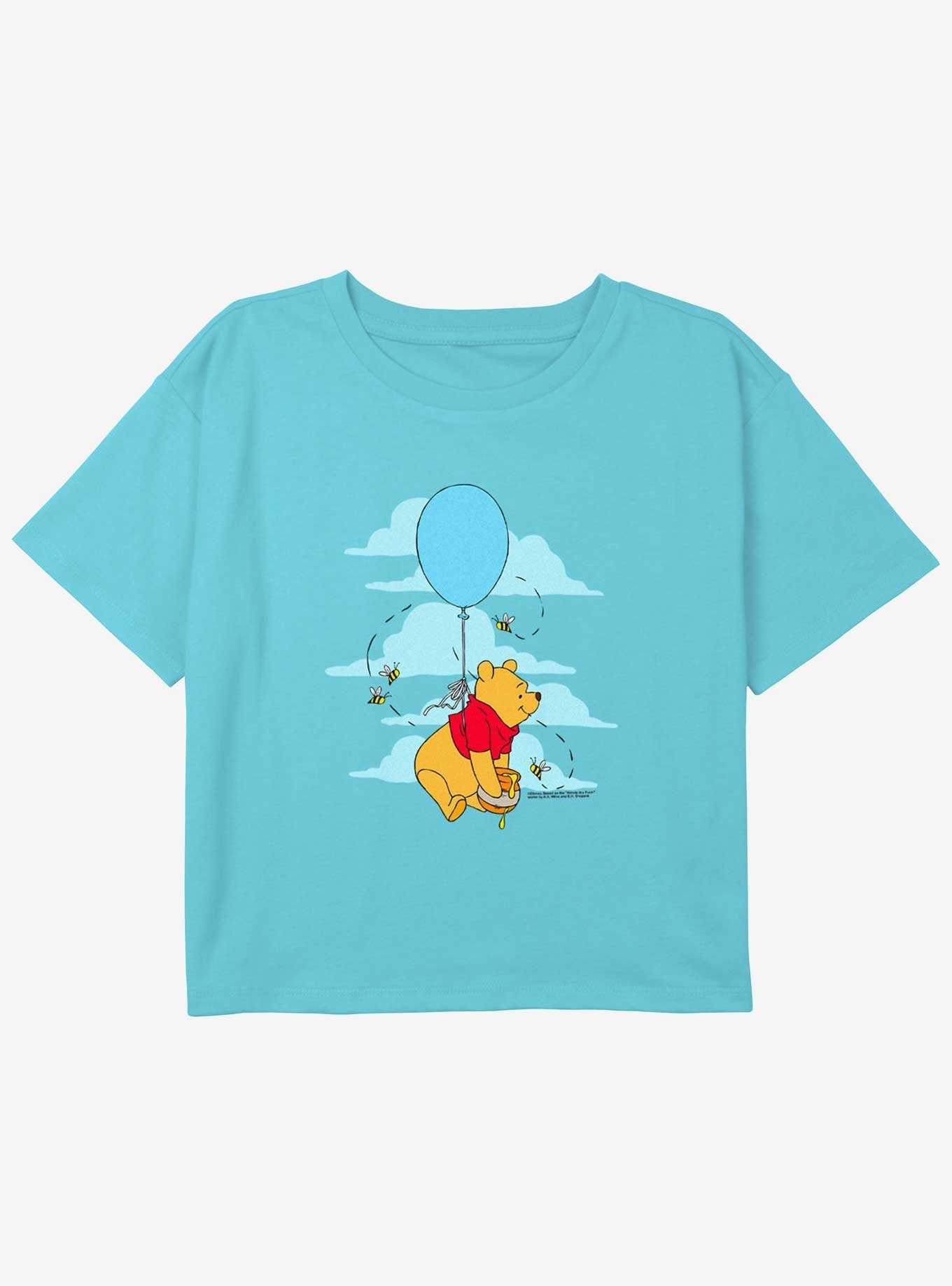 Disney Winnie The Pooh Winnie Balloon Girls Youth Crop T-Shirt, , hi-res