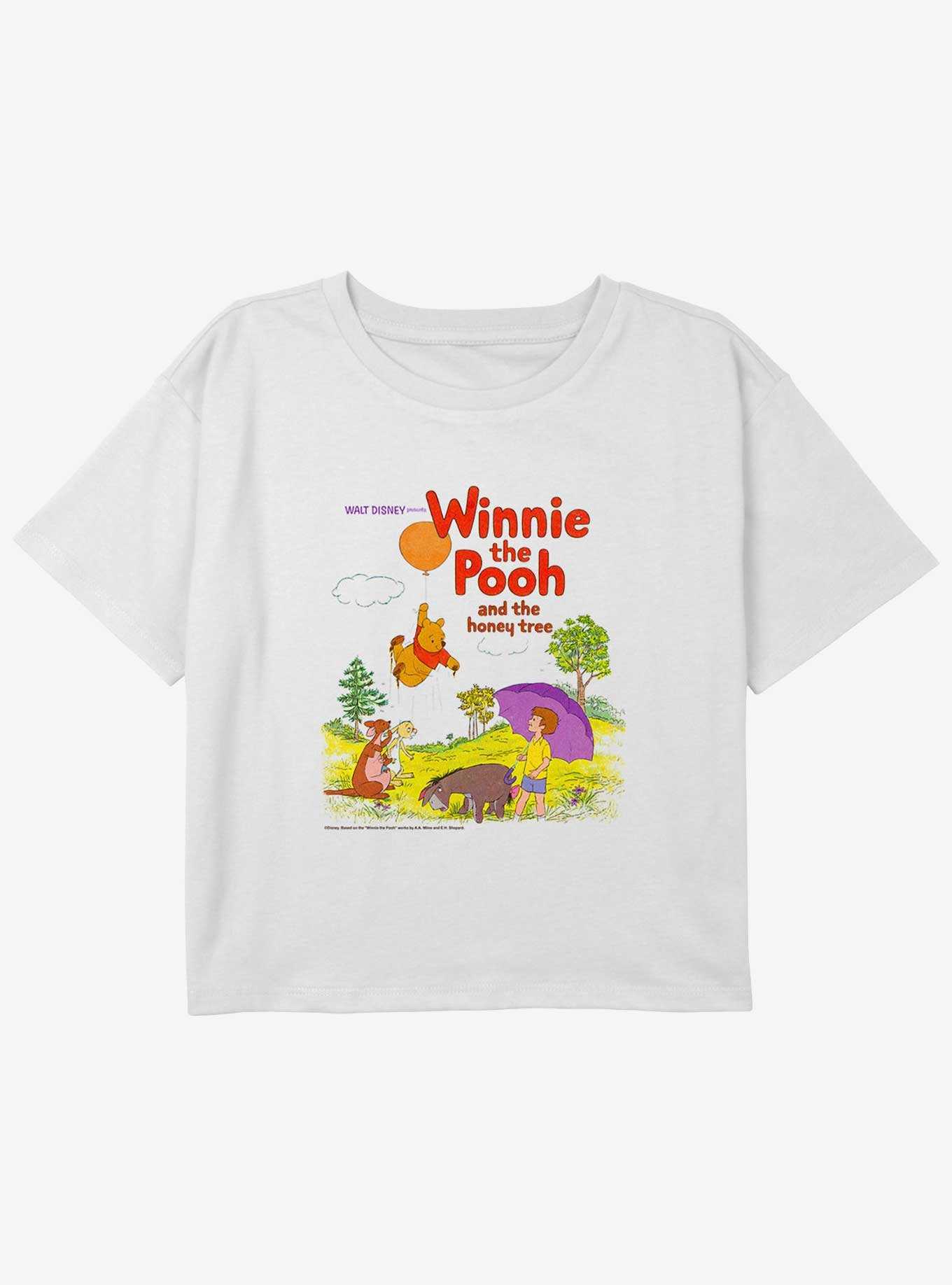 Disney Winnie The Pooh Honey Tree Girls Youth Crop T-Shirt, , hi-res