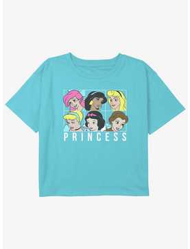 Disney Princesses Lineup Girls Youth Crop T-Shirt, , hi-res