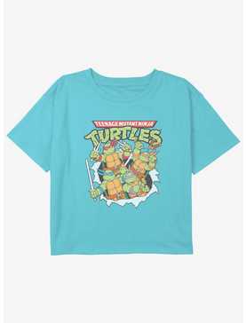 Teenage Mutant Ninja Turtles Turtle Smash Girls Youth Crop T-Shirt, , hi-res