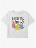 Disney Sleeping Beauty I Am A Princess Girls Youth Crop T-Shirt, WHITE, hi-res