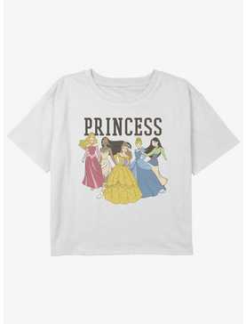 Disney Sleeping Beauty I Am A Princess Girls Youth Crop T-Shirt, , hi-res