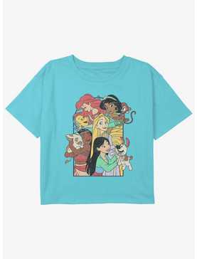 Disney Princesses Princess Pets Girls Youth Crop T-Shirt, , hi-res