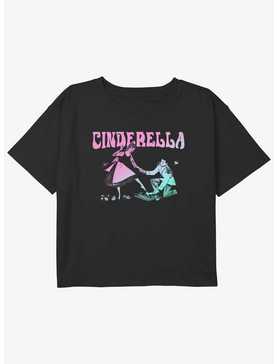 Disney Cinderella Neon Slipper Girls Youth Crop T-Shirt, , hi-res