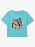 Disney Tangled Princesses Are Brave Kind Bold Girls Youth Crop T-Shirt, BLUE, hi-res