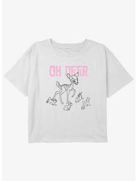 Disney Bambi Oh Deer Girls Youth Crop T-Shirt, , hi-res