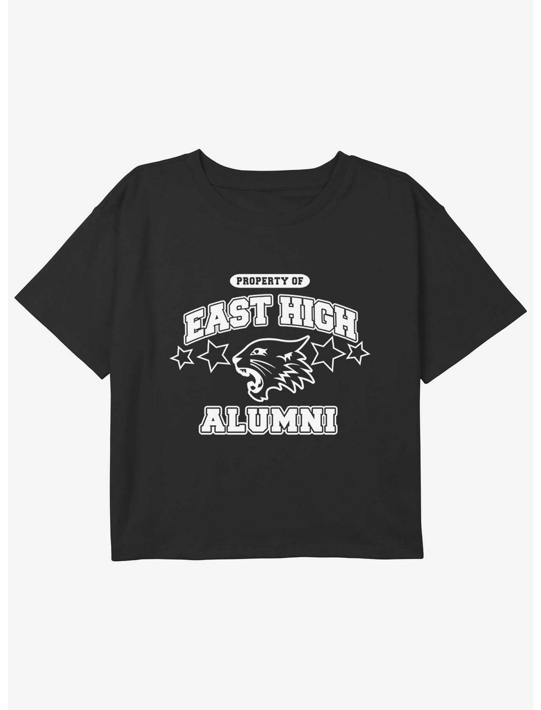 Disney High School Musical East High Alumni Girls Youth Crop T-Shirt, BLACK, hi-res
