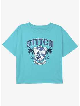 Disney Lilo & Stitch Surf Team Girls Youth Crop T-Shirt, , hi-res