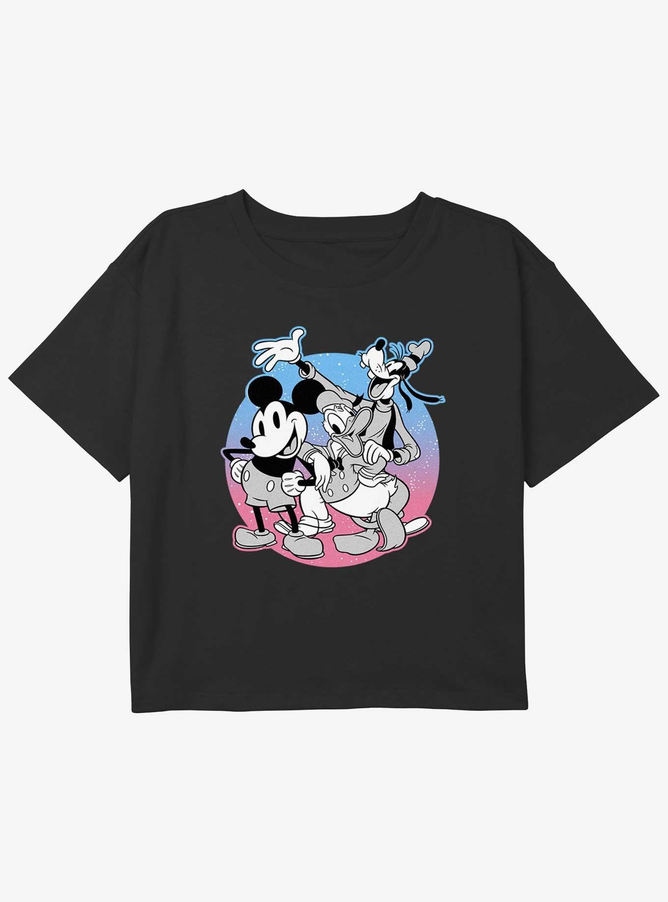 Disney Mickey Mouse Stars Align Girls Youth Crop T-Shirt, , hi-res