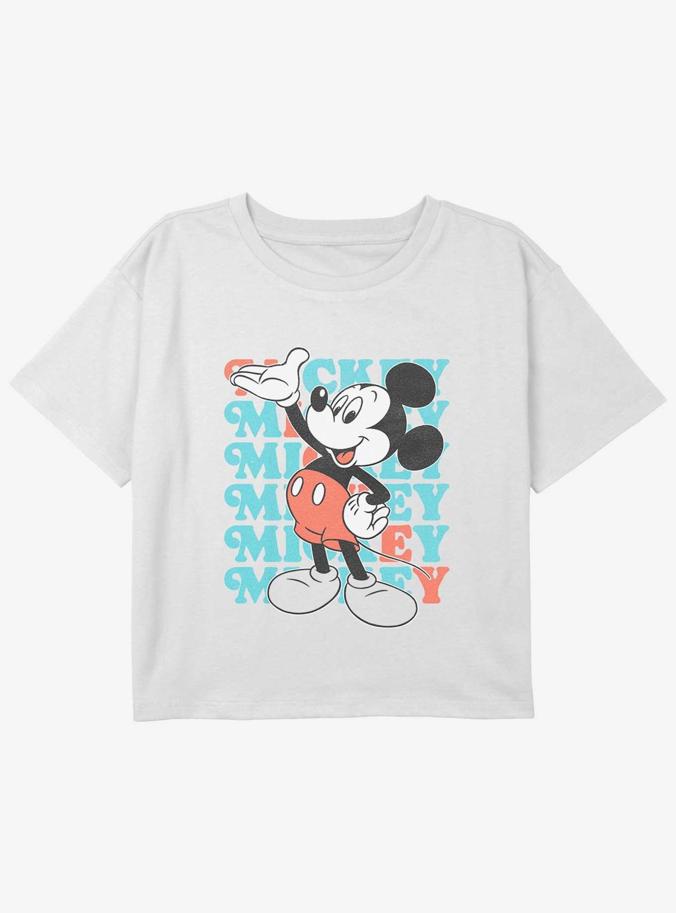 Disney Mickey Mouse Classic Mickey Girls Youth Crop T-Shirt, , hi-res