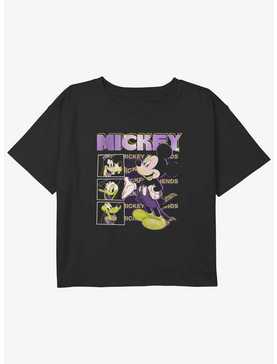 Disney Mickey Mouse Rewind Mickey Girls Youth Crop T-Shirt, , hi-res
