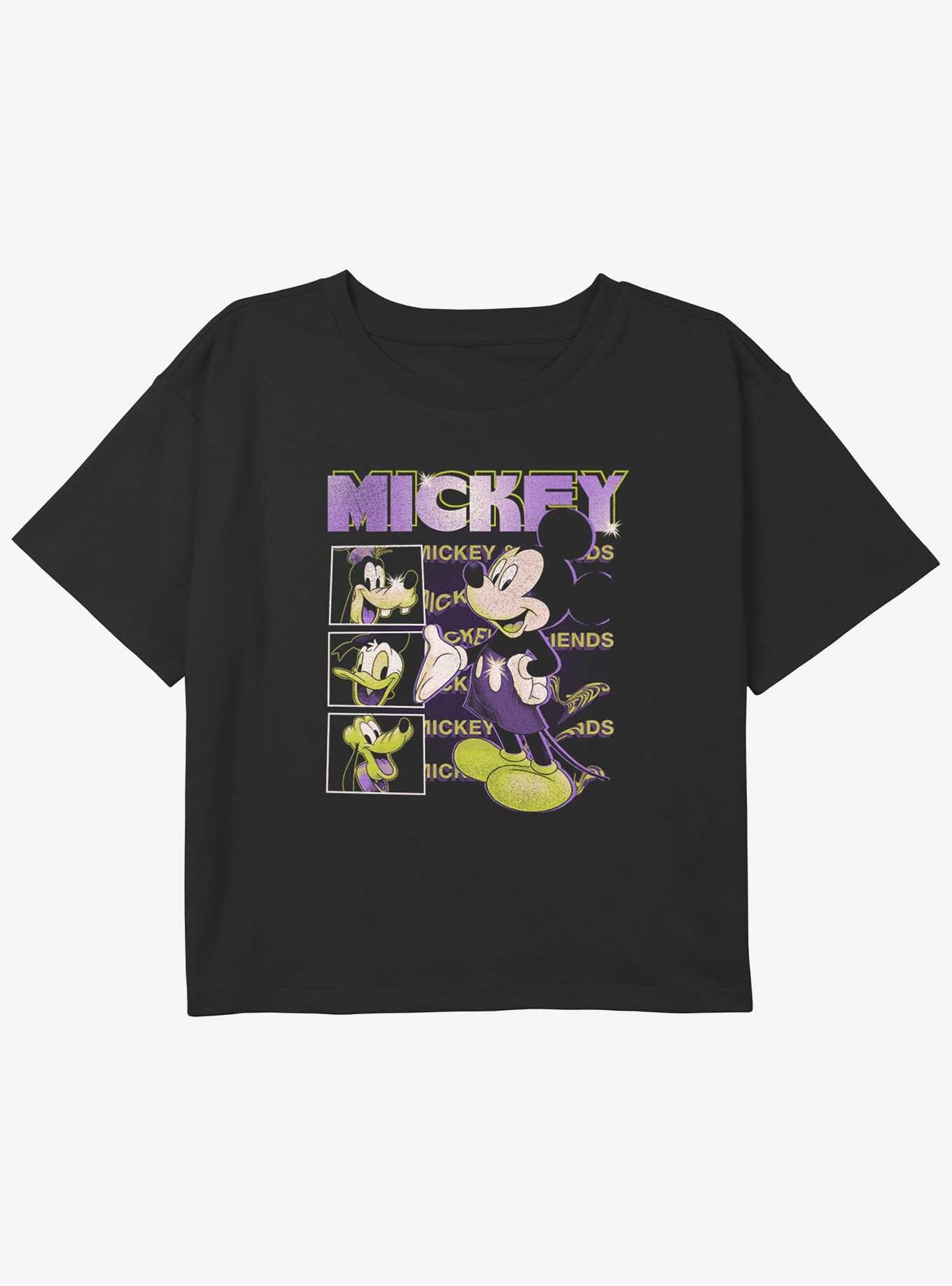 Disney Mickey Mouse Rewind Mickey Girls Youth Crop T-Shirt, , hi-res