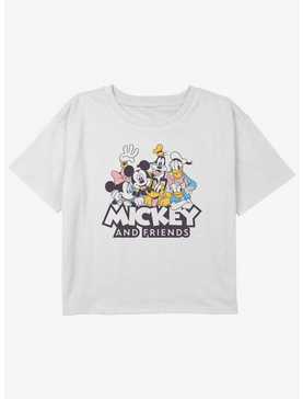 Disney Mickey Mouse Mickey Mound Girls Youth Crop T-Shirt, , hi-res