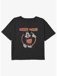 Disney Mickey Mouse Mickey 1995 Girls Youth Crop T-Shirt, BLACK, hi-res