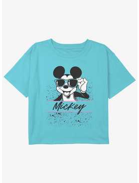 Disney Mickey Mouse 90's Mickey Girls Youth Crop T-Shirt, , hi-res