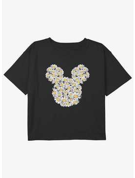 Disney Mickey Mouse Daisy Ears Girls Youth Crop T-Shirt, , hi-res