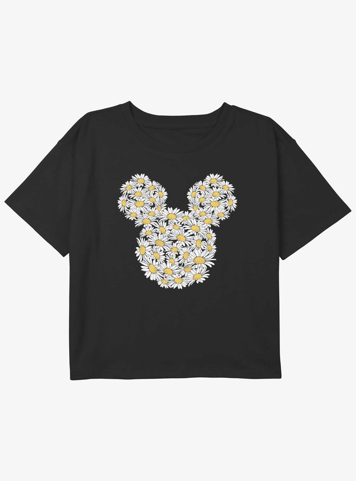 Disney Mickey Mouse Daisy Ears Girls Youth Crop T-Shirt, , hi-res