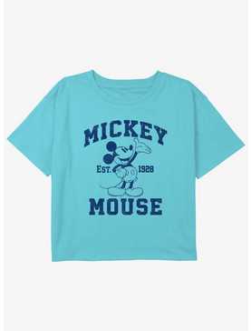 Disney Mickey Mouse Since 1928 Girls Youth Crop T-Shirt, , hi-res