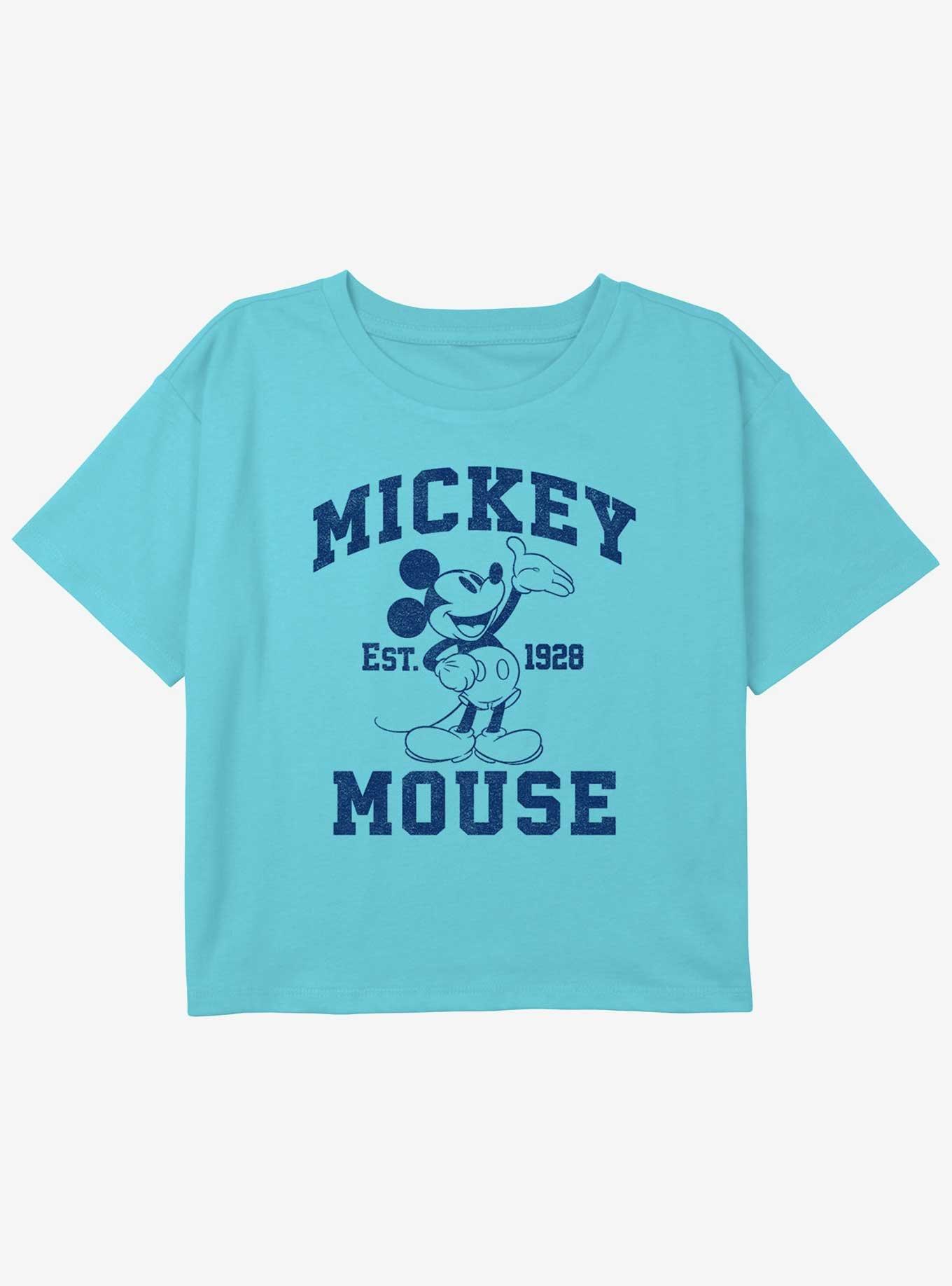 Disney Mickey Mouse Since 1928 Girls Youth Crop T-Shirt, , hi-res