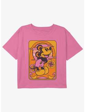Disney Mickey Mouse Mickey Card Girls Youth Crop T-Shirt, , hi-res