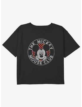 Disney Mickey Mouse The Mickey Mouse Club Girls Youth Crop T-Shirt, , hi-res