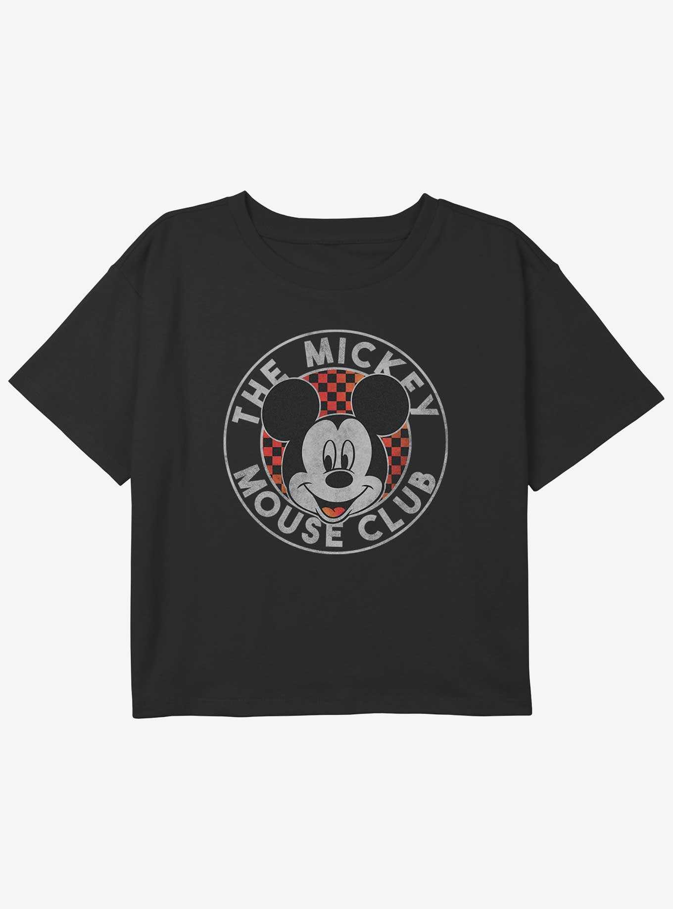 Disney Mickey Mouse The Mickey Mouse Club Girls Youth Crop T-Shirt, , hi-res
