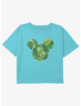 Disney Mickey Mouse Tropical Mickey Girls Youth Crop T-Shirt, , hi-res