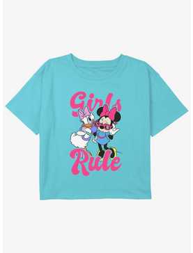 Disney Mickey Mouse Daisy And Minnie Girls Rule Girls Youth Crop T-Shirt, , hi-res