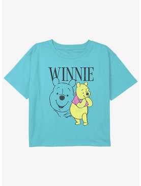 Disney Winnie The Pooh Winnie Pose Girls Youth Crop T-Shirt, , hi-res
