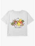 Disney Winnie The Pooh Winnie and Piglet Girls Youth Crop T-Shirt, WHITE, hi-res