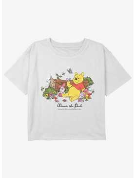 Disney Winnie The Pooh Winnie and Piglet Girls Youth Crop T-Shirt, , hi-res