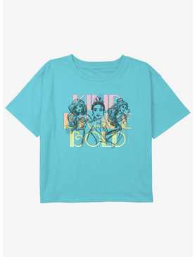 Disney The Little Mermaid Kind Brave Bold Girls Youth Crop T-Shirt, , hi-res