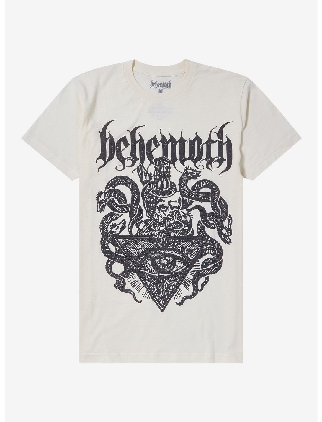 Behemoth Serpents Boyfriend Fit Girls T-Shirt, CREAM, hi-res