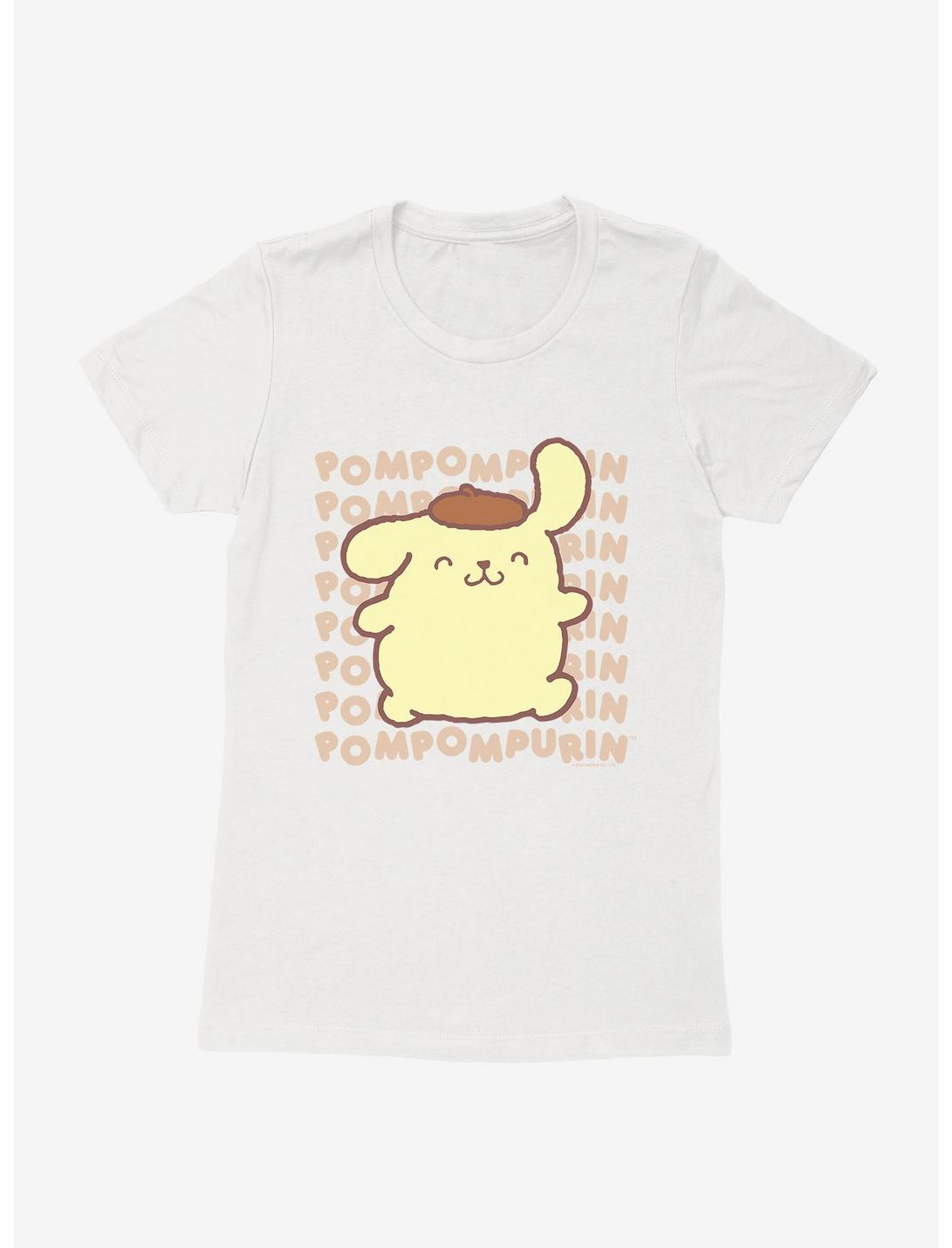 Pompompurin Character Name  Womens T-Shirt, WHITE, hi-res
