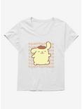 Pompompurin Character Name  Womens T-Shirt Plus Size, WHITE, hi-res