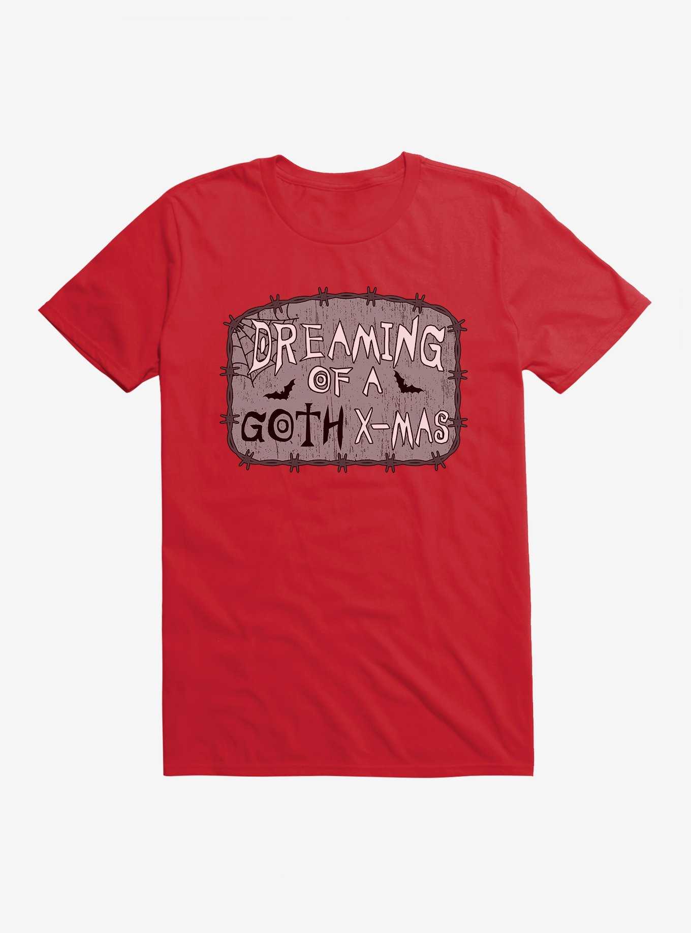 Hot Topic Dreaming Of A Goth Christmas T-Shirt, , hi-res