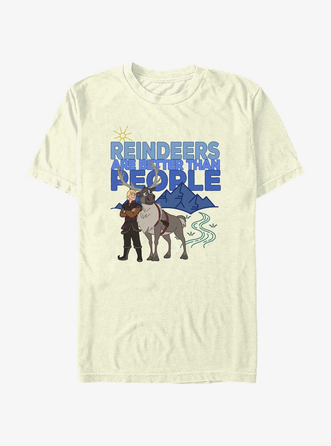 Disney Frozen Reindeers Are Better Than People T-Shirt, NATURAL, hi-res