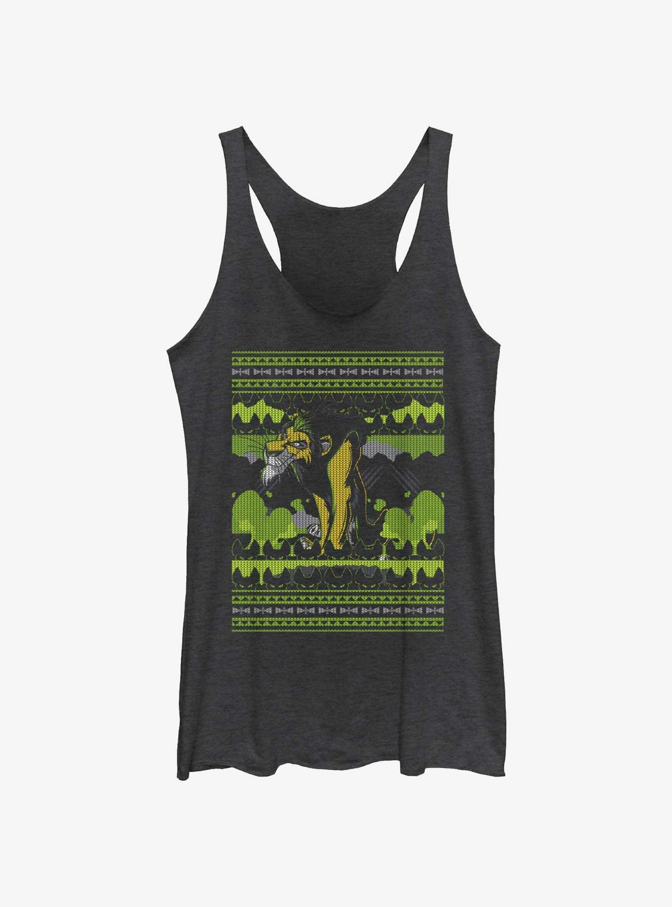 Disney The Lion King Scar Ugly Holiday Girls Tank, , hi-res
